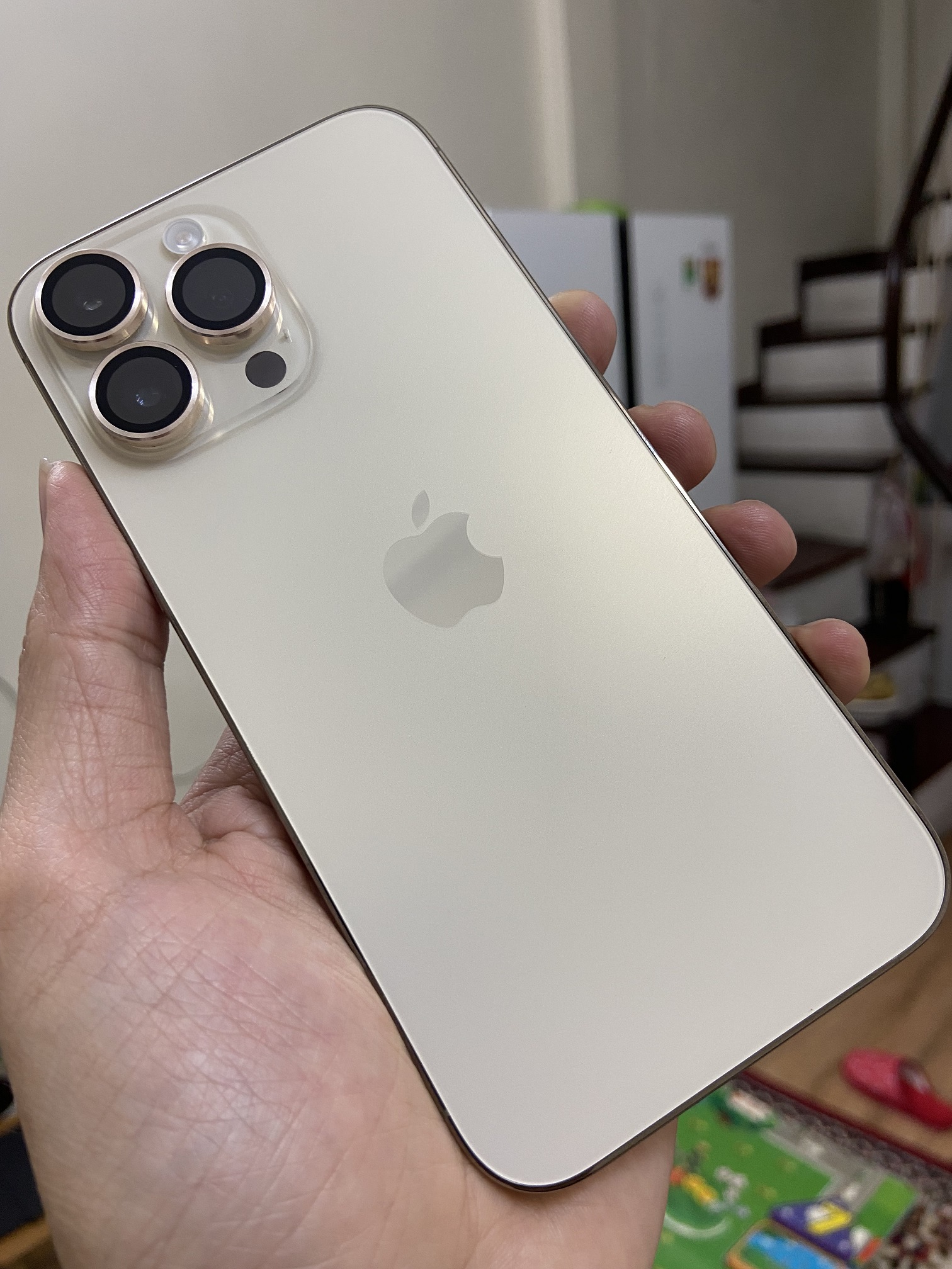 3 IPhone 14 Pro Max 128GB  Gold  hàng VN/A chính hãng BH 11/2023 pin 100 sạc 5 lần Fullbox 99