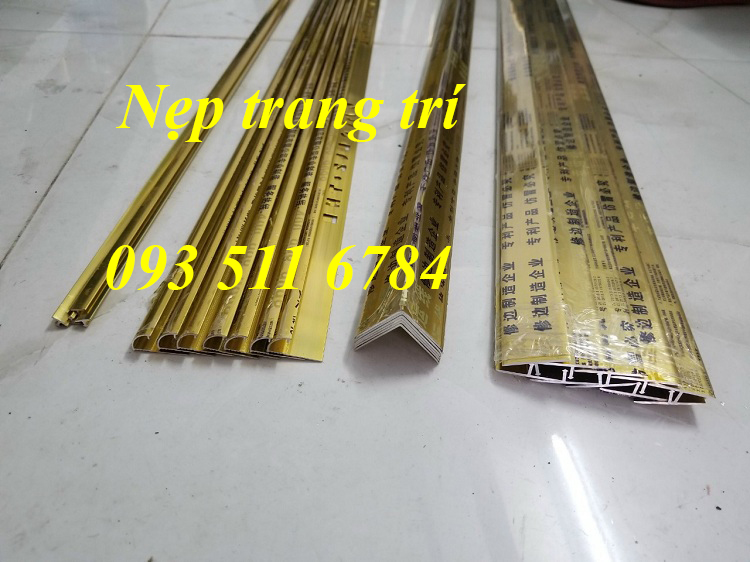 3 Nẹp sàn gỗ T25 T30 Nẹp Inox V màu vàng đồng