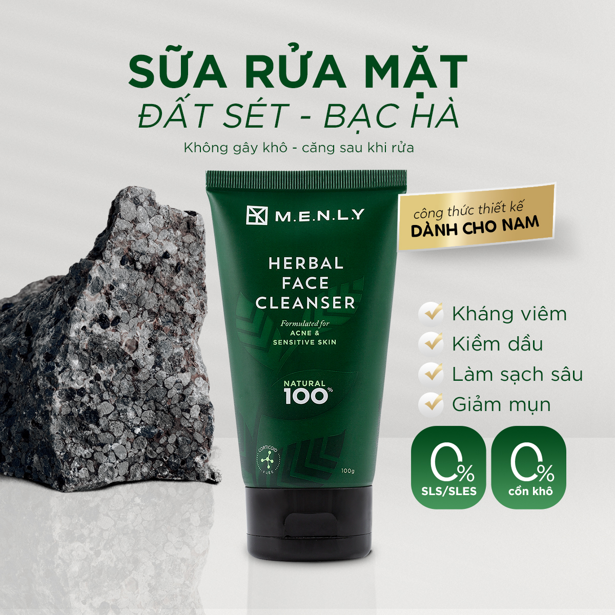 Công dụng  đáng gờm  của sữa rửa mặt của MENLY