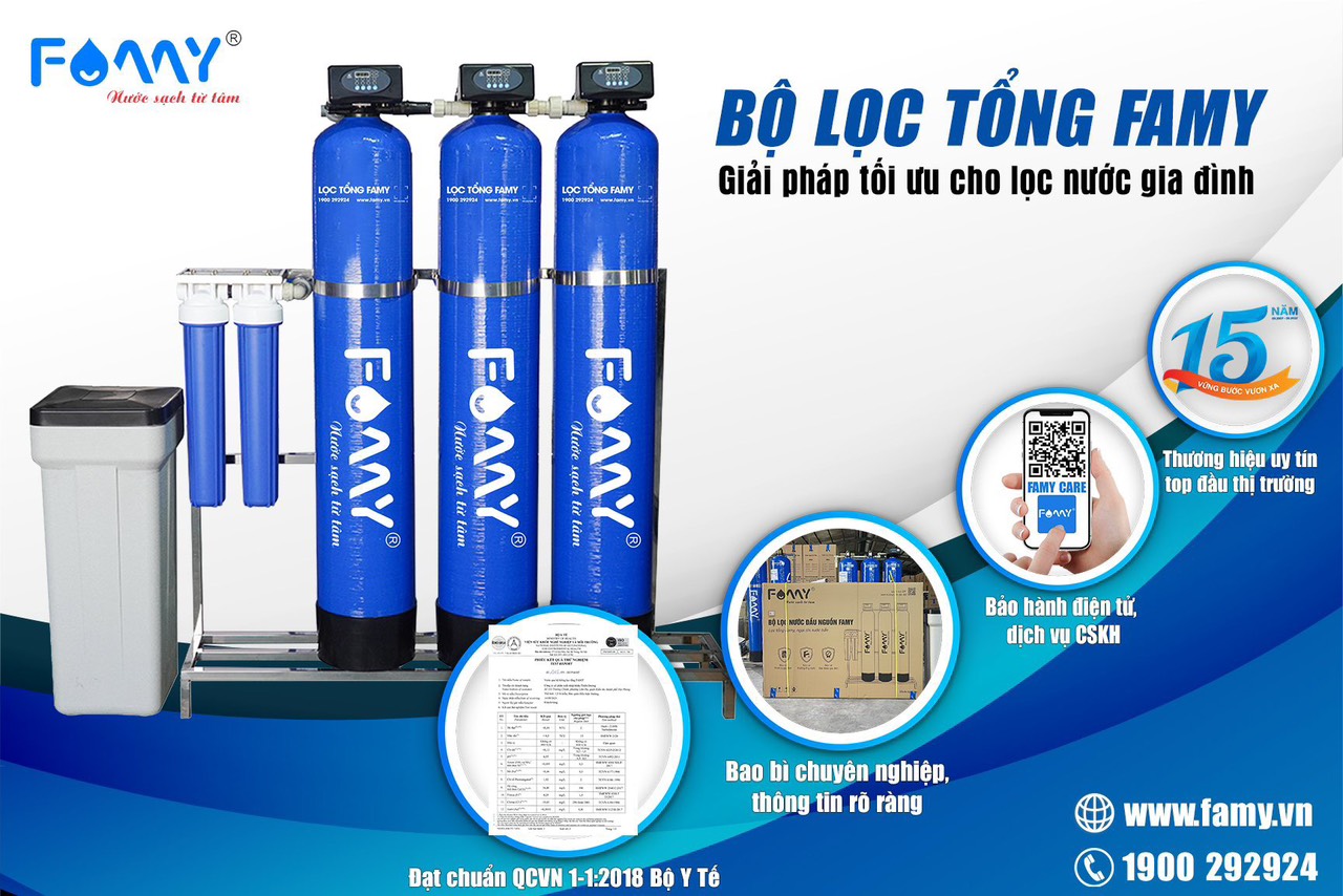 Lọc tổng FAMY - Ngại chi nước bẩn