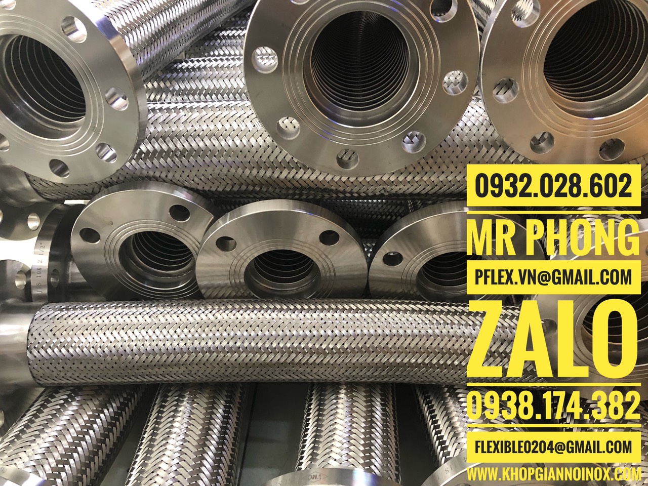 Khớp nối mềm cao su- Khớp nối mềm inox- Khớp nối mềm inox 304 -Khớp nối mềm chống rung inox