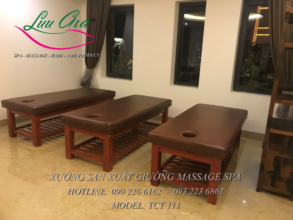 2 Giường massage body khung gỗ giá rẻ tại thanh ba, phú thọ