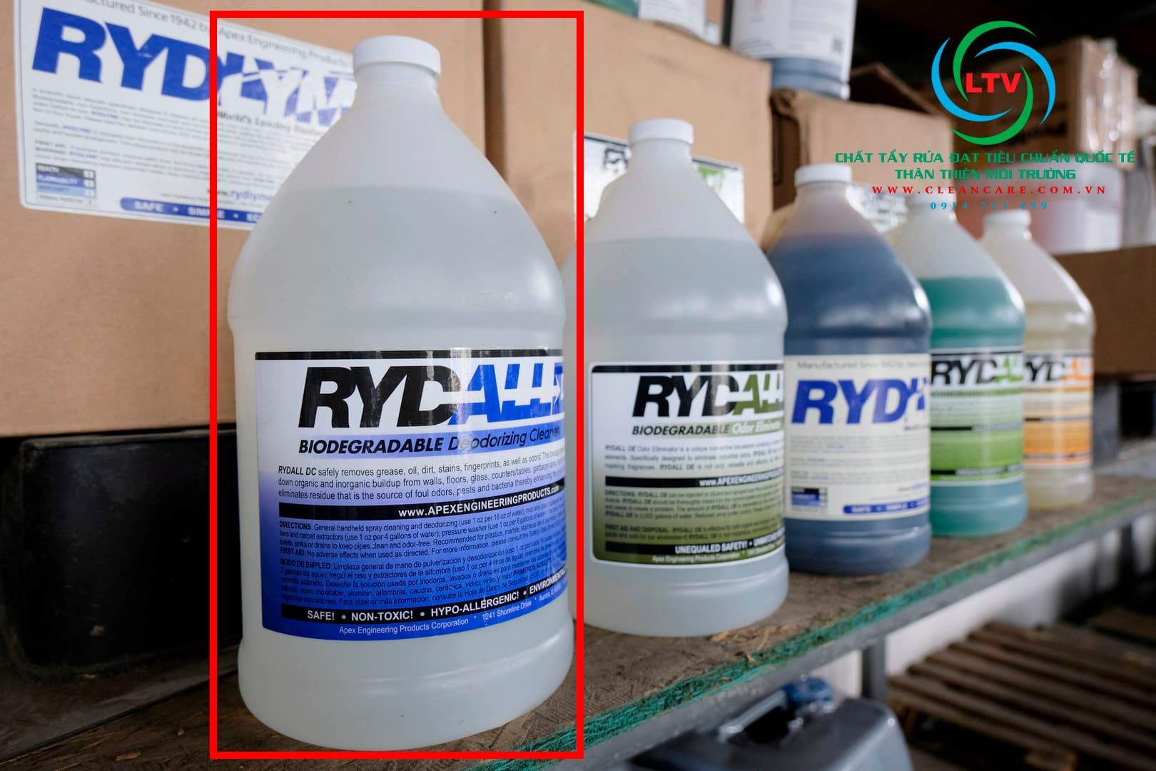 1 Nước tẩy rửa bề mặt cặn bẩn, chất nhờn và khử mùi Rydall DC