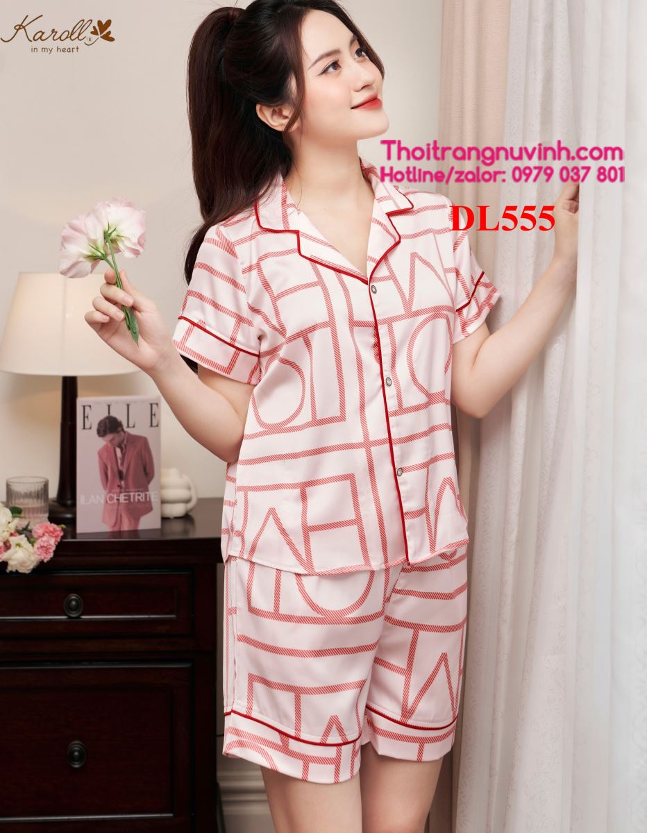 2 Pijama nữ tay ngắn quần ngắn 2 Pijama nữ tay ngắn quần ngắn