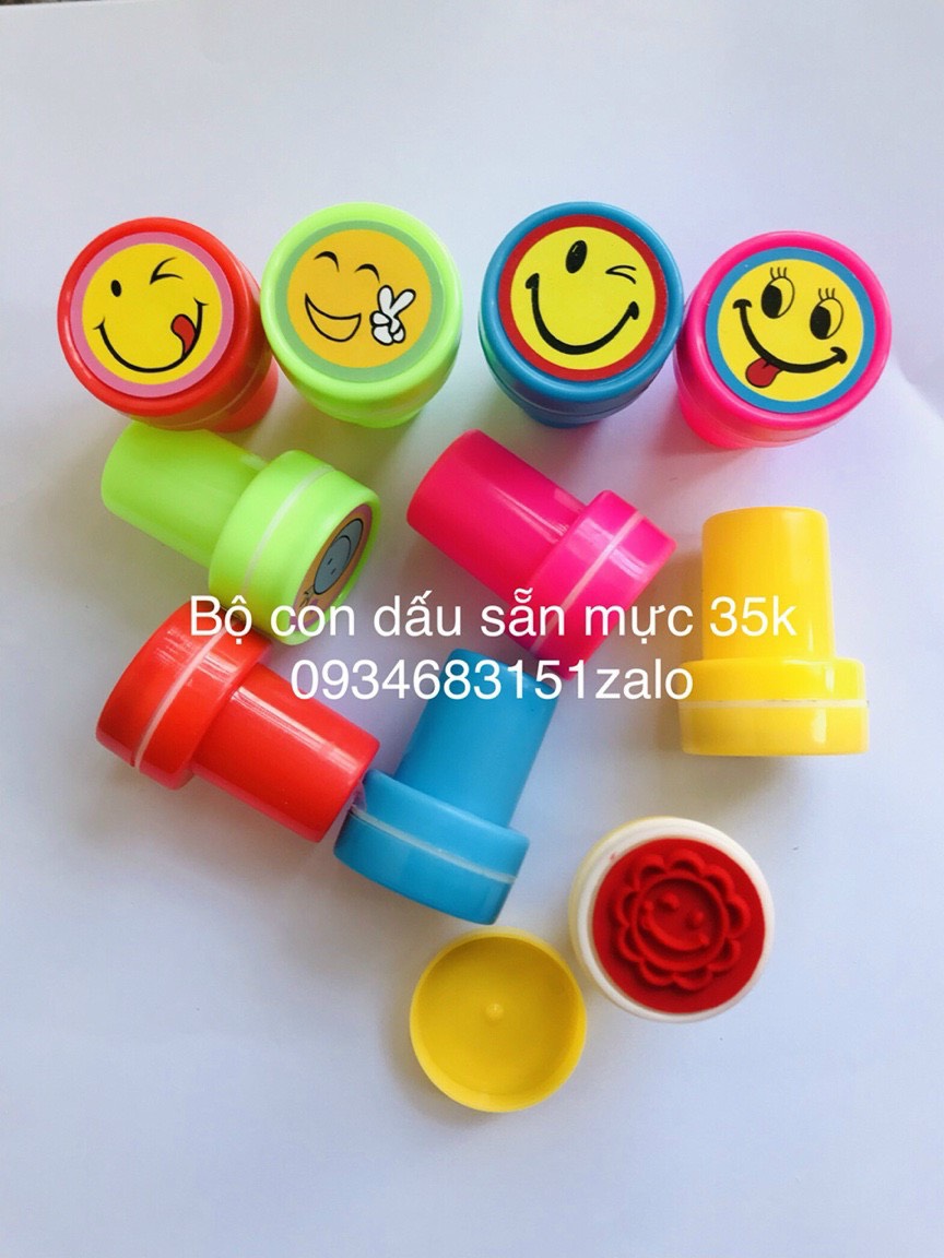 Bộ con dấu sẵn mực 35k   10 hình   so cute    Thị trường bán lẻ 50k / bộ nhà e 10 bộ trở lên giá sỉ