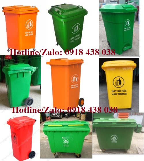 Thùng rác 120l, thùng rác công cộng Nhập khẩu