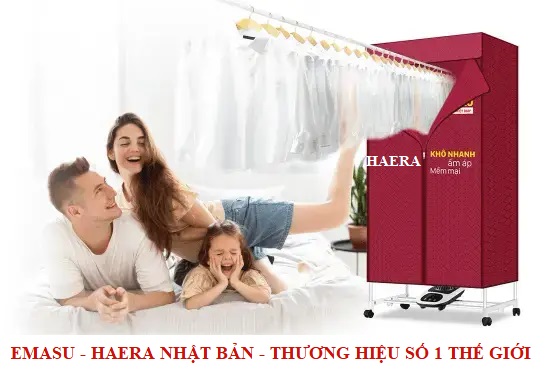 Tiện ích và công dụng khi sử dụng tủ sấy quần áo Haera-Emasu Nhật Bản mà hàng triệu người thích dùng