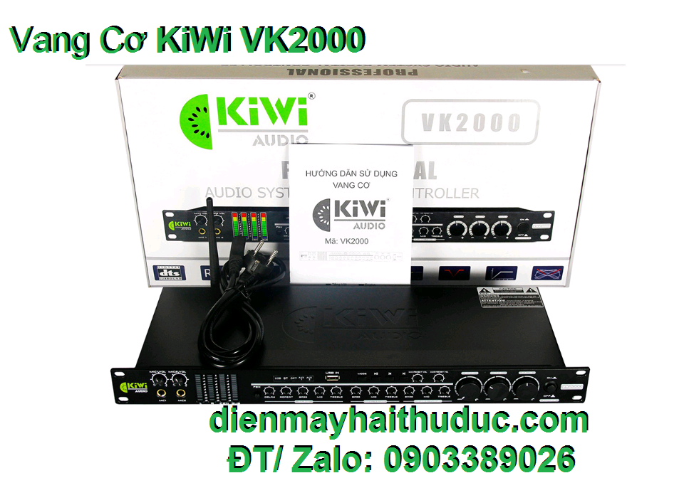Vang cơ Karaoke Bluetooth Kiwi VK2000 mẫu mới của hãng Kiwi