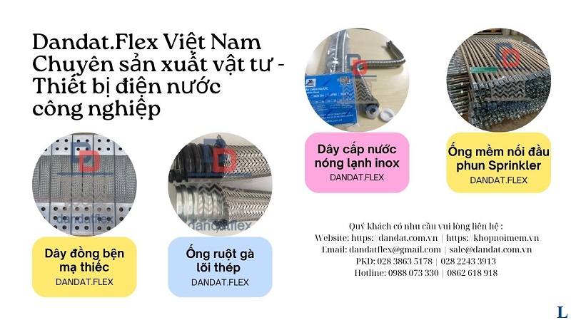 2 Dây cấp nước mềm inox 304, dây đồng bện mạ thiếc, ống mềm nối đầu phun Spinkler, ruột gà lõi thép 2 Dây cấp nước mềm inox 304, dây đồng bện mạ thiếc, ống mềm nối đầu phun Spinkler, ruột gà lõi thép