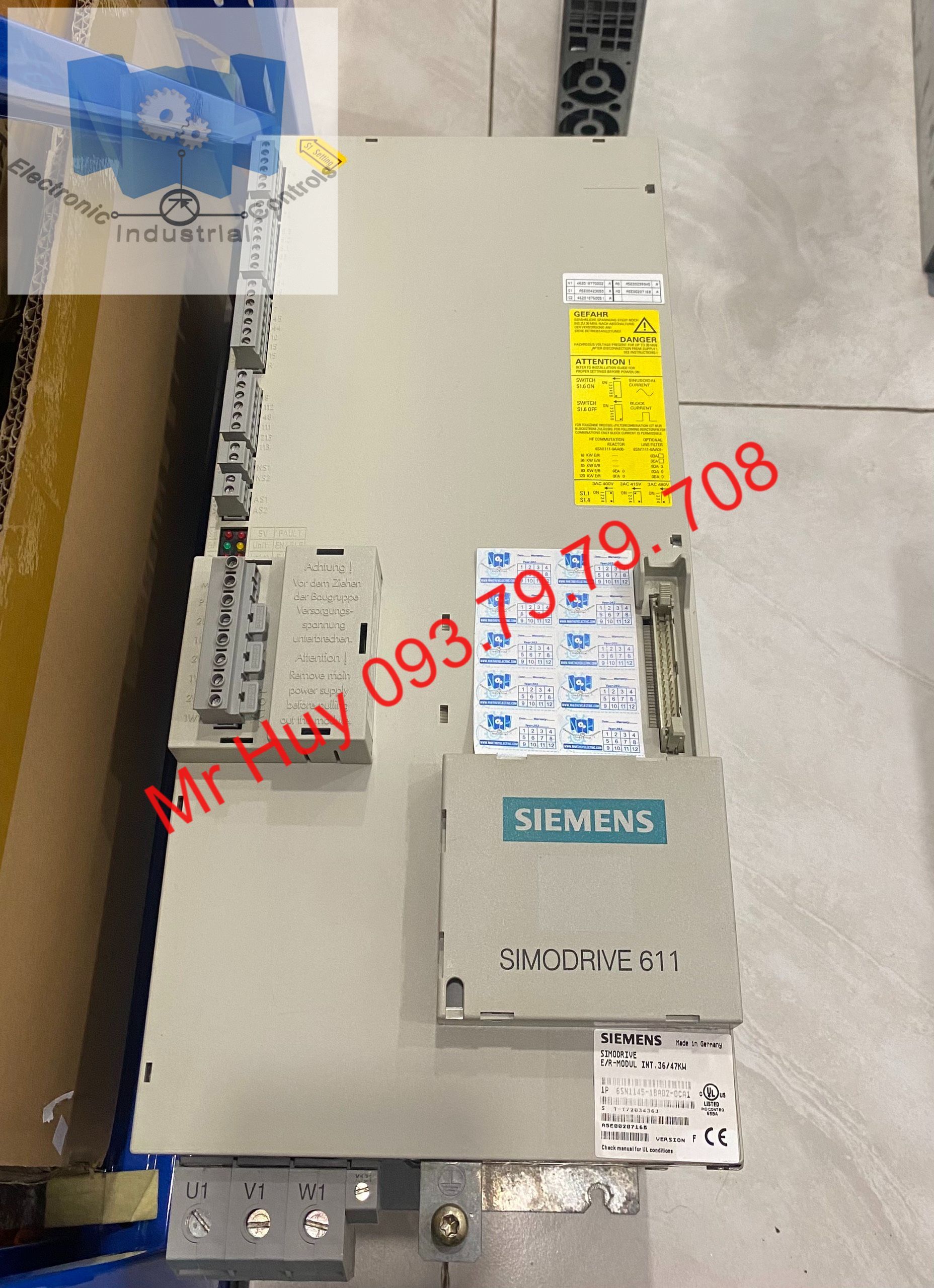 Bộ nguồn Simodrive 611 Siemens 6SN1145-1BA02-0CA1 SIEMENS Việt Nam Nhất Huy Automation