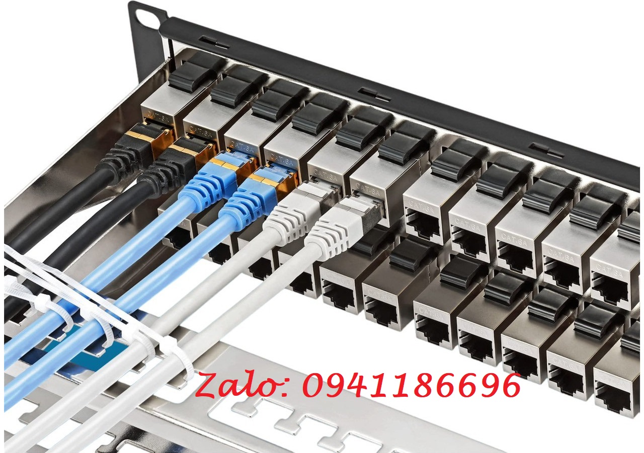 15 Thanh đấu nối Patch Panel Cat6A CommScope Chống nhiễu 24 cổng mã 1933319-2