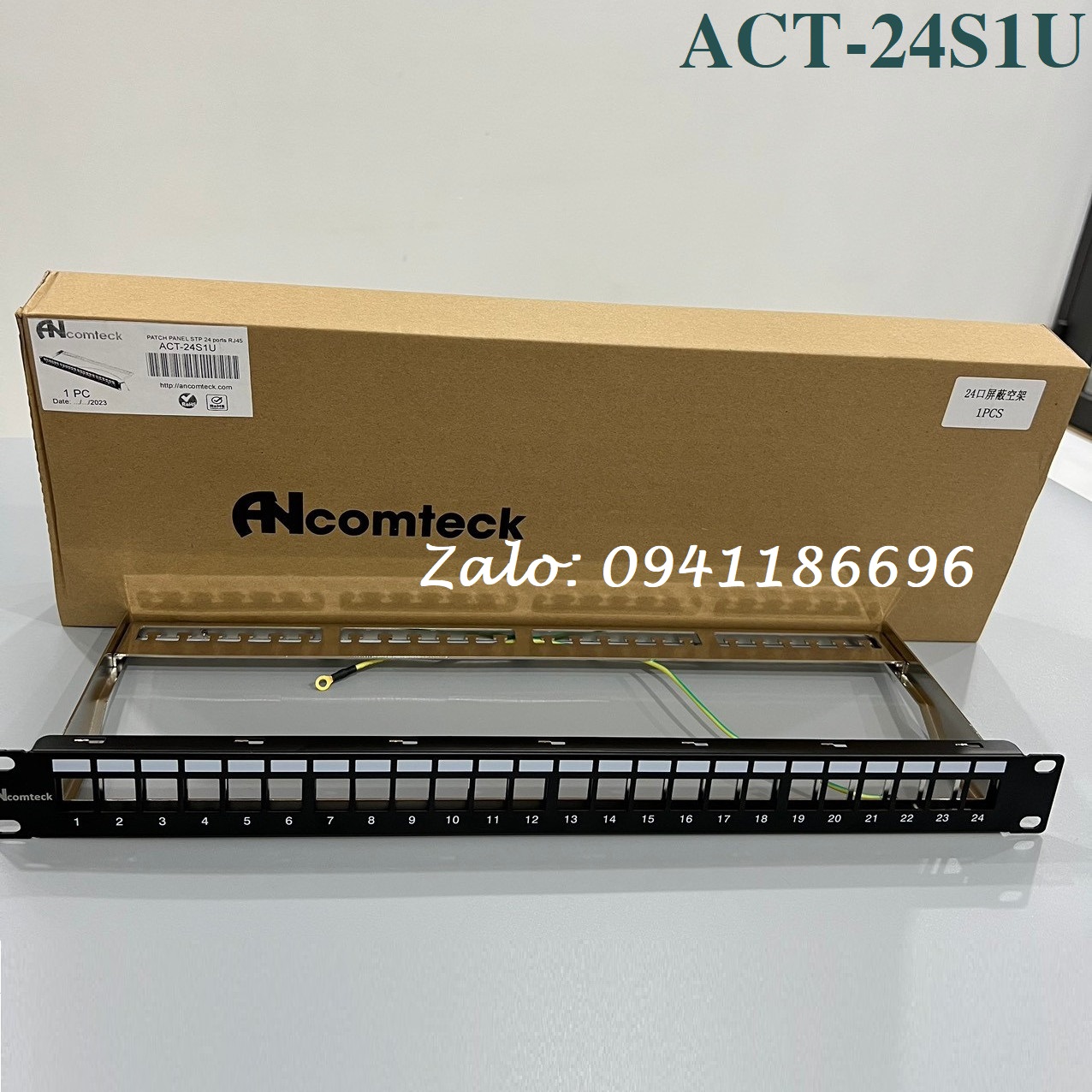 11 Thanh đấu nối Patch Panel Cat6A CommScope Chống nhiễu 24 cổng mã 1933319-2
