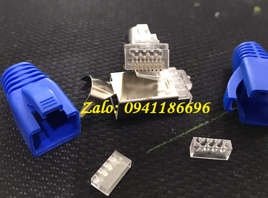 8 Bộ kìm bấm mạng Cat6A/Cat7, hạt mạng, đầu chụp Cat6A/Cat7 chống nhiễu FTP có đuôi 8 Bộ kìm bấm mạng Cat6A/Cat7, hạt mạng, đầu chụp Cat6A/Cat7 chống nhiễu FTP có đuôi