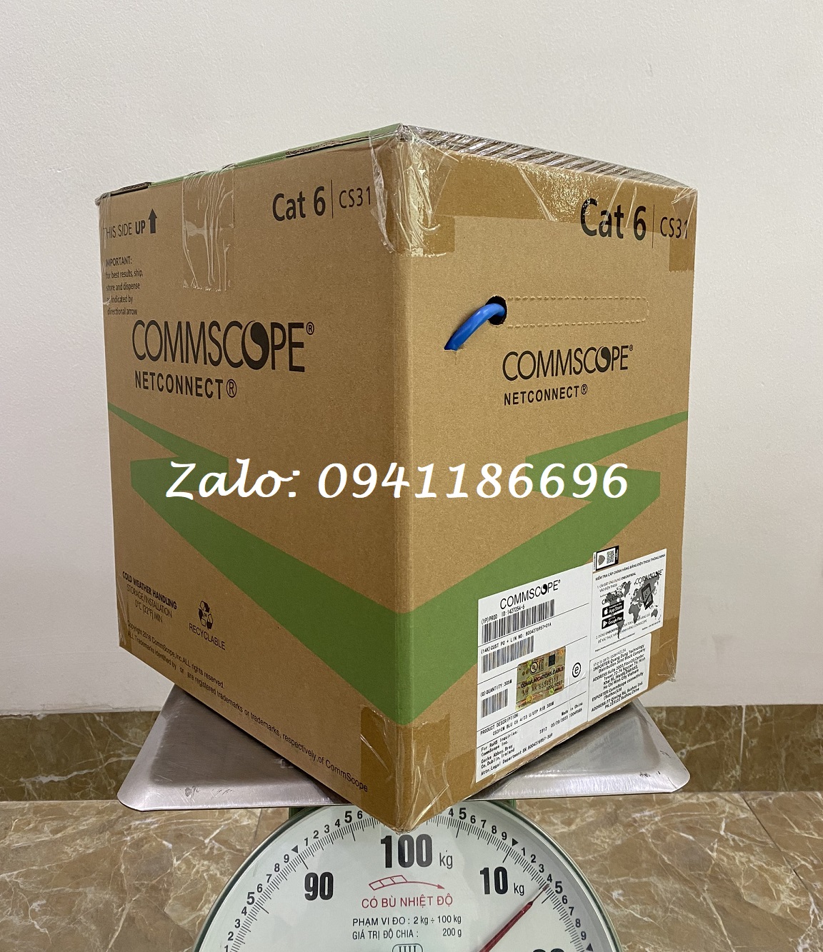 4 Cáp mạng Commscope Cat6A FTP mã 1859218-2, cáp mạng bọc bạc chống nhiễu