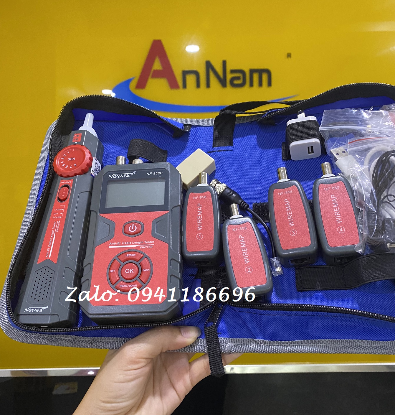 5 Máy test mạng NF-8601S Đa Chức Năng RJ45, RJ11, BNC, kim loại Cáp, PING/POE, kết xuất kết quả ra máy 5 Máy test mạng NF-8601S Đa Chức Năng RJ45, RJ11, BNC, kim loại Cáp, PING/POE, kết xuất kết quả ra máy