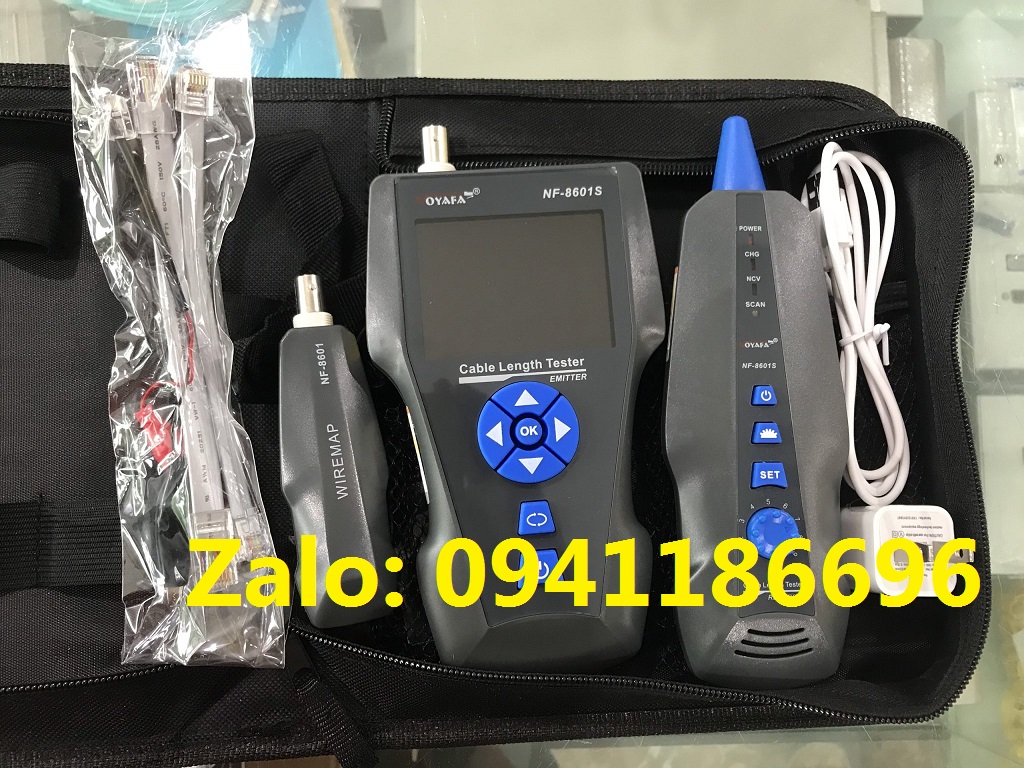 2 Máy test mạng NF-8601S Đa Chức Năng RJ45, RJ11, BNC, kim loại Cáp, PING/POE, kết xuất kết quả ra máy 2 Máy test mạng NF-8601S Đa Chức Năng RJ45, RJ11, BNC, kim loại Cáp, PING/POE, kết xuất kết quả ra máy