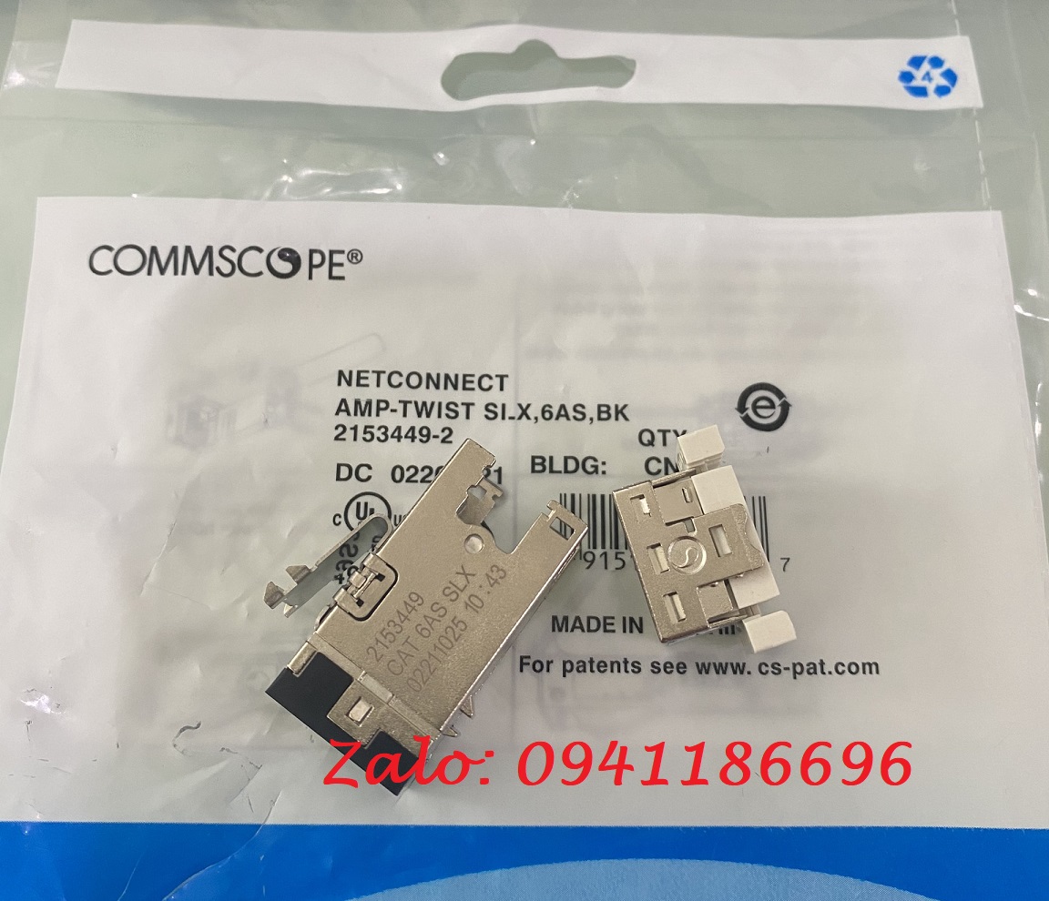 1 Nhân mạng RJ45 Cat6 Commscope mã 1375055-1, nhân mạng RJ45 Cat5E mã 1375191-1, chân đồng 1 Nhân mạng RJ45 Cat6 Commscope mã 1375055-1, nhân mạng RJ45 Cat5E mã 1375191-1, chân đồng