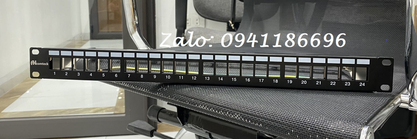 5 Phân phối thanh đấu nối Patch panel Cat5/Cat6/Cat6A loại 12-24-48 cổng chính hãng Ancomteck 5 Phân phối thanh đấu nối Patch panel Cat5/Cat6/Cat6A loại 12-24-48 cổng chính hãng Ancomteck