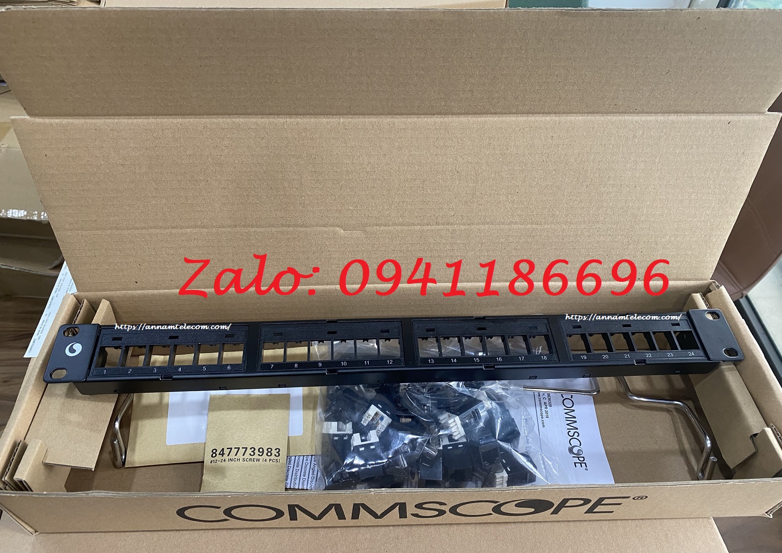 2 Thanh đấu nối, UTP, SL, DDM, 48 cổng cat6, 2U, rỗng, thẳng có sẵn hàng số lượng