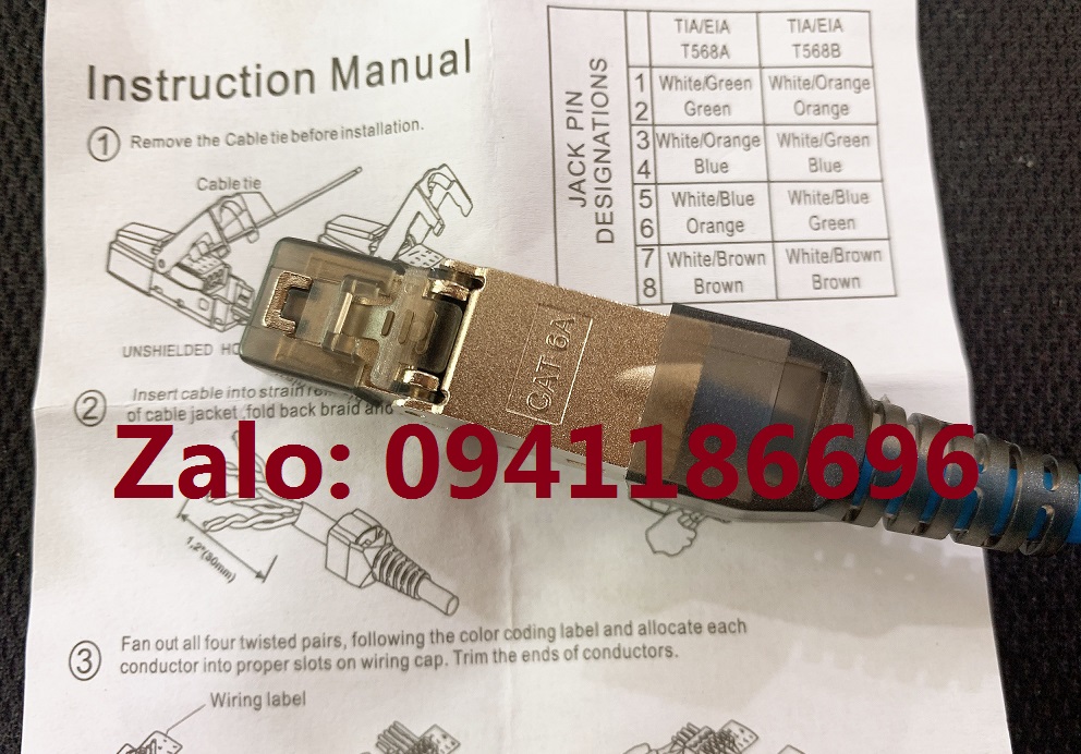10 Đầu bấm hạt mạng Cat5/ Cat6 chính hãng Ancomteck