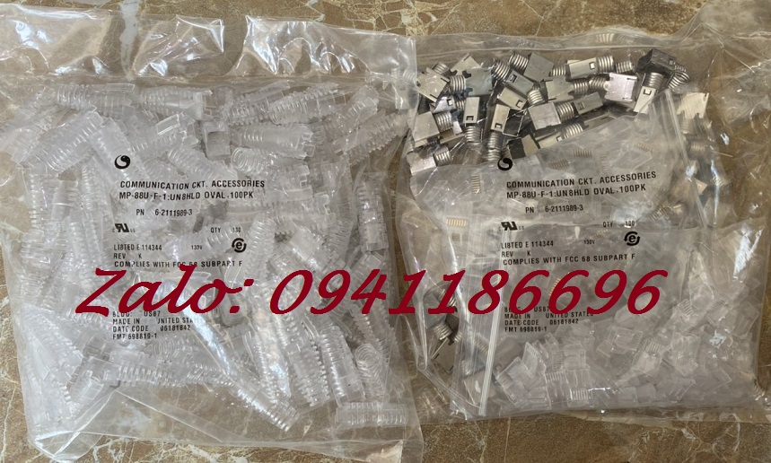 11 Đầu bấm hạt mạng Cat5/ Cat6 chính hãng Ancomteck