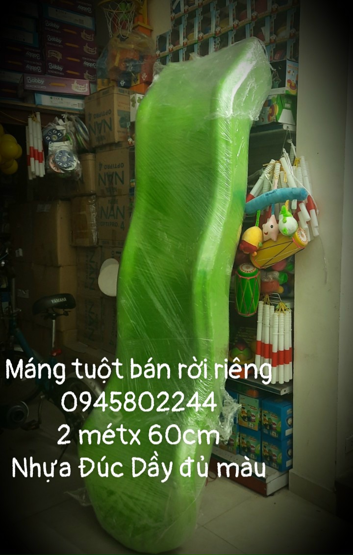 7 Máng trượt hàng xịn cao cấp siêu dày nặng 20kg riêng máng 2 mét rộng 65 dầy 30 cm sẵn hàng