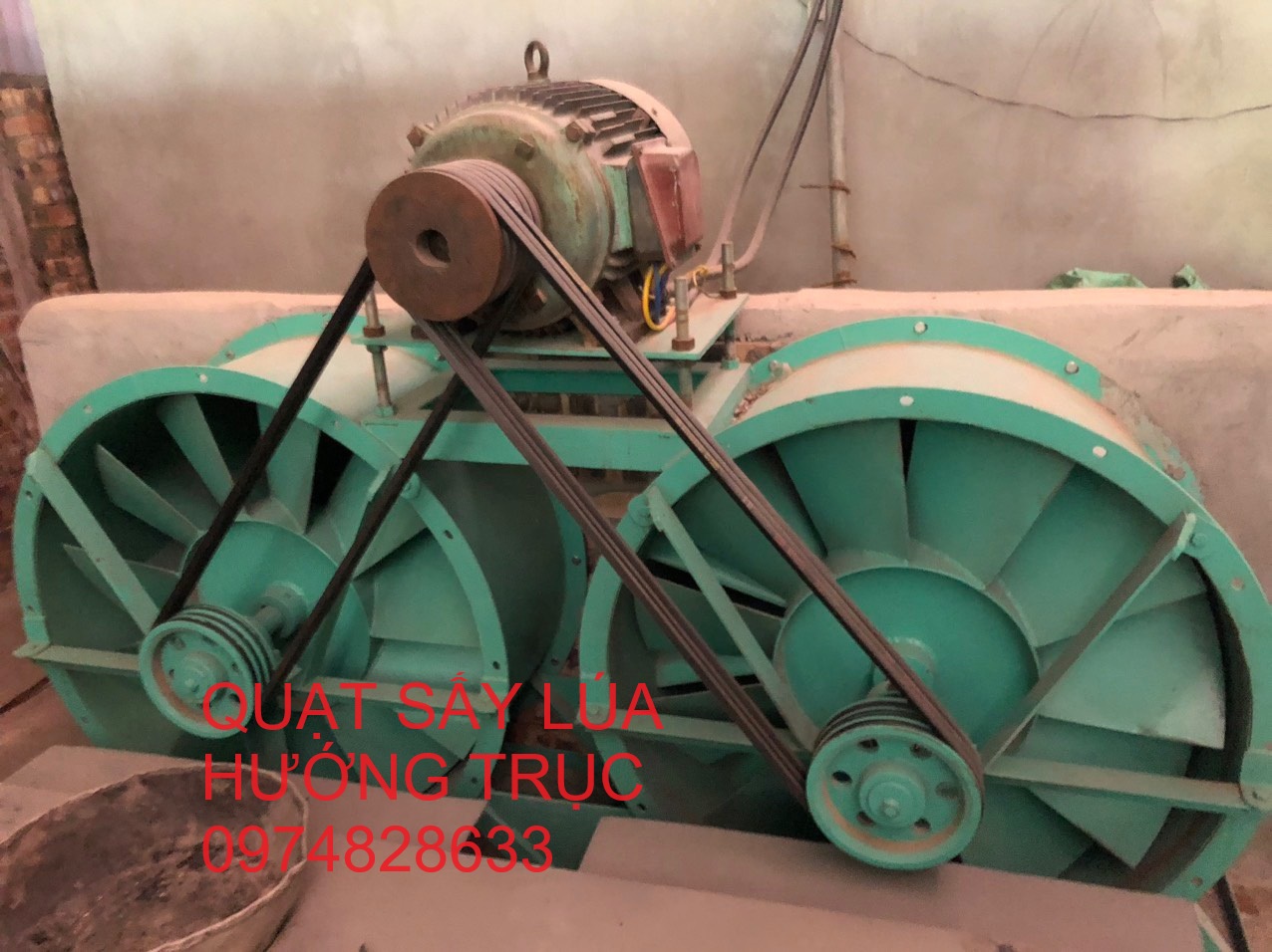 1 Quạt sấy lúa hướng trục kiểu mới