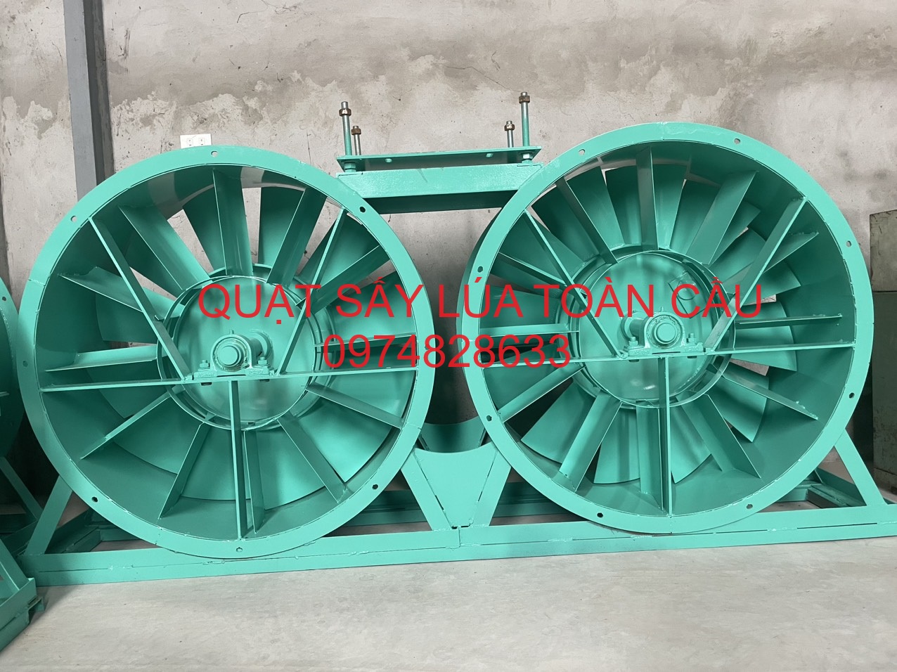 2 Quạt sấy lúa hướng trục kiểu mới