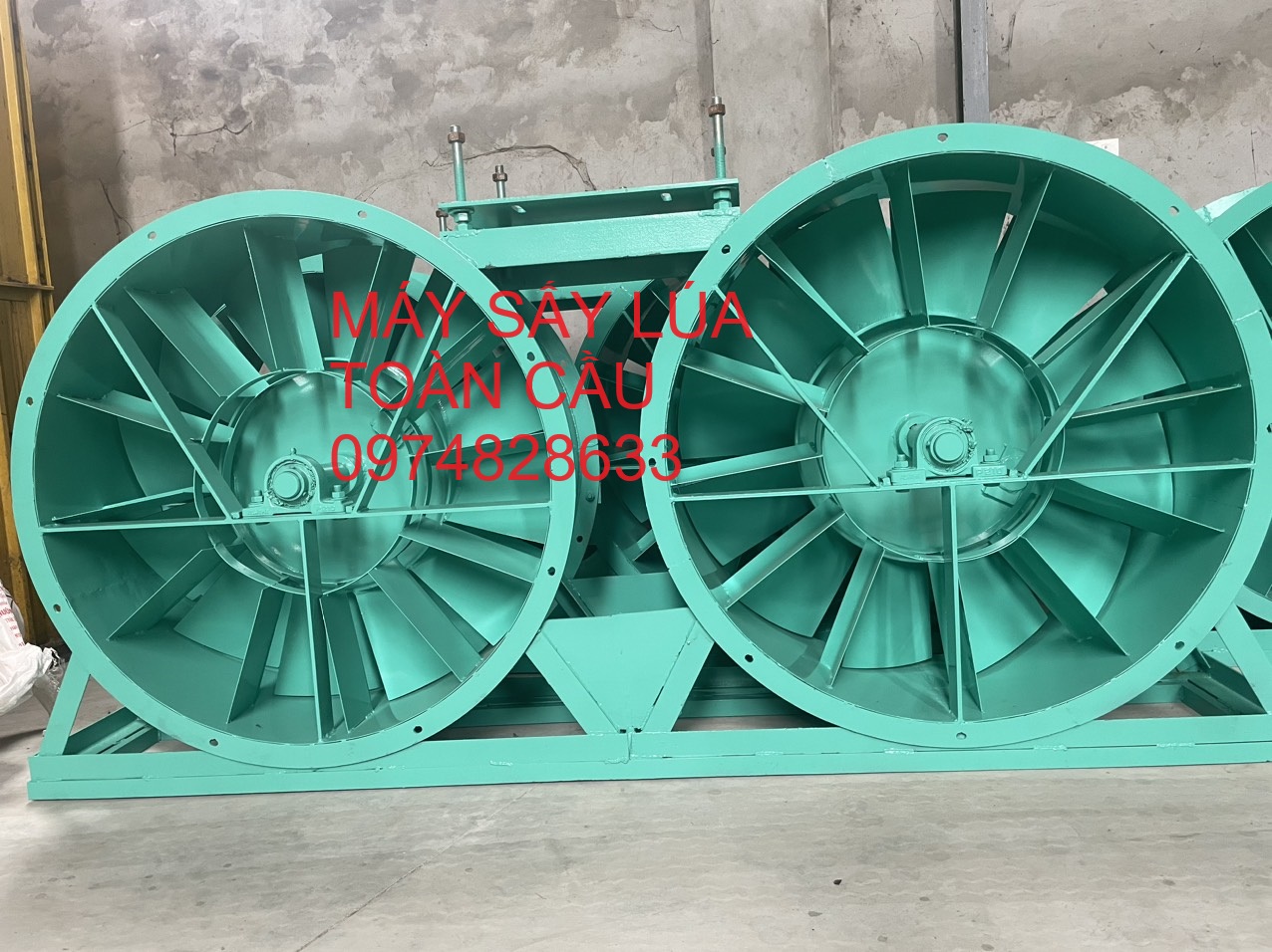 3 Quạt sấy lúa hướng trục kiểu mới