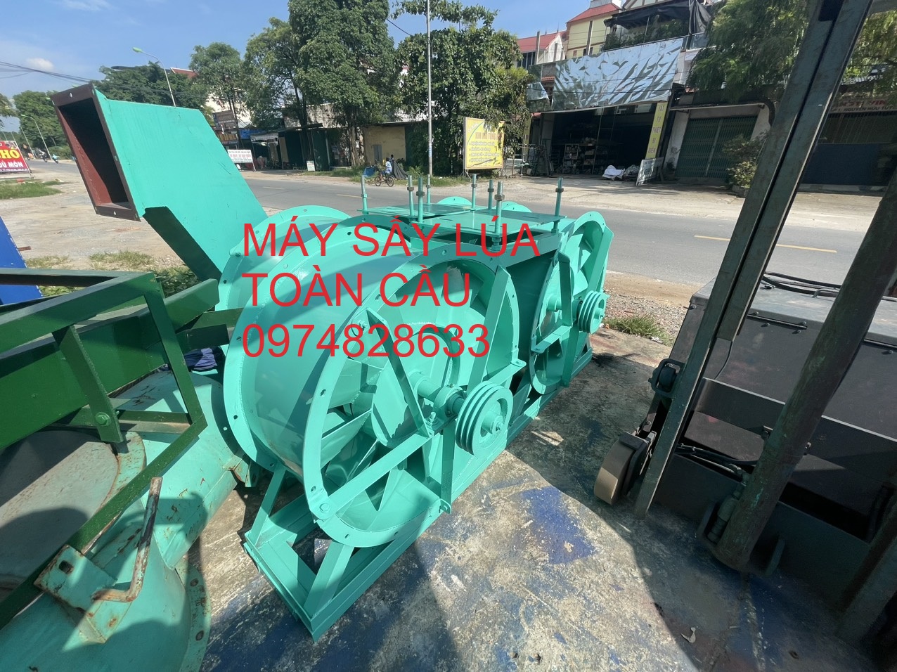 Quạt sấy lúa hướng trục kiểu mới