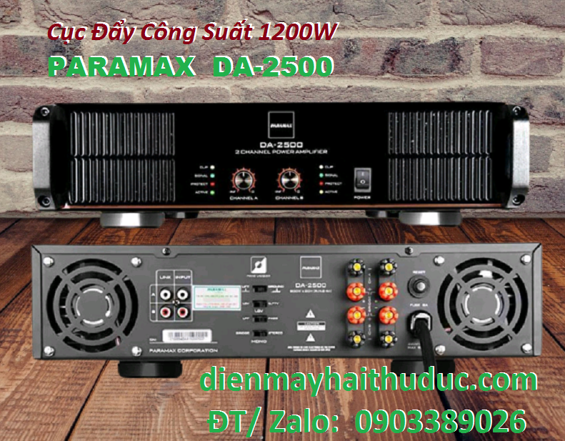 Cục Đẩy Paramax DA-2500 giảm giá thật 20 tại Điện Máy Hải