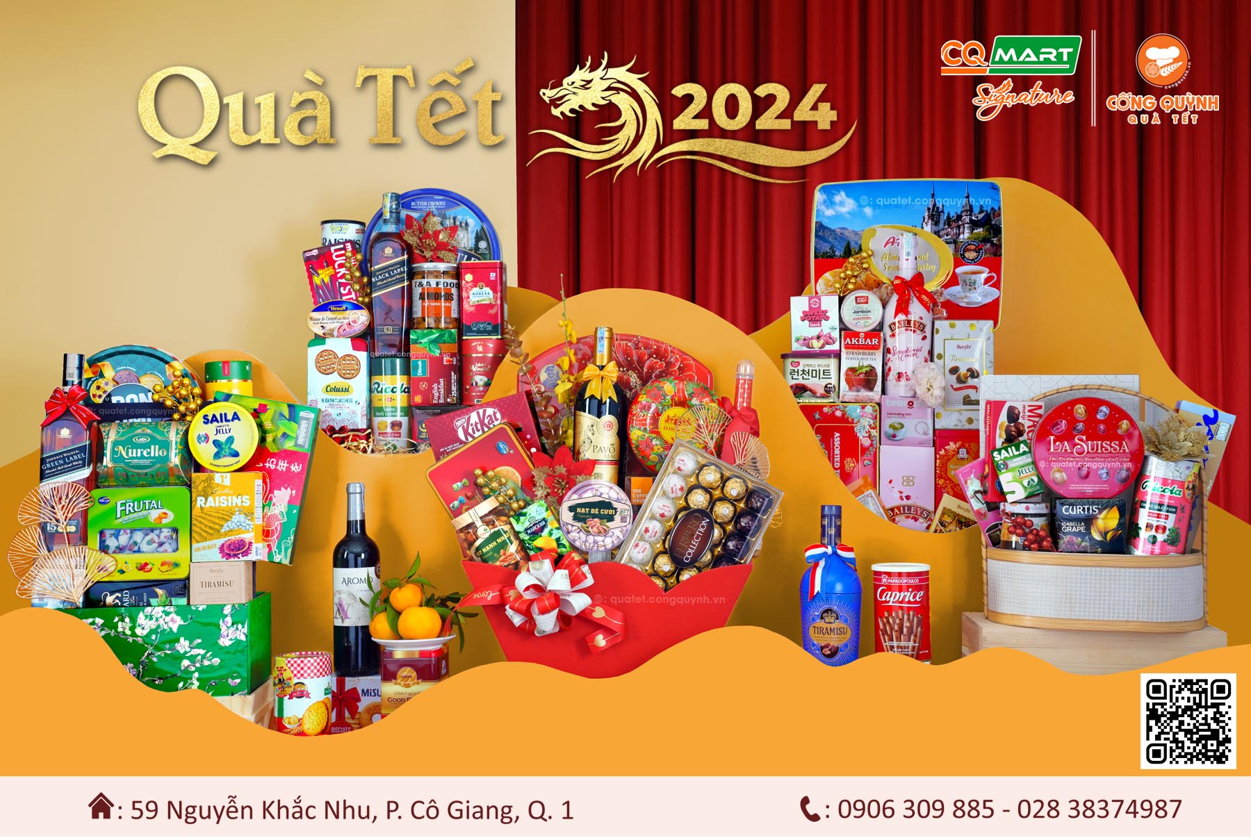 Giỏ quà tết sang trọng năm 2024