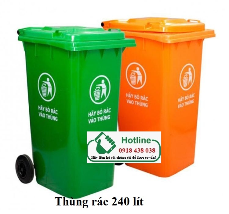 1 Sale lớn cuối năm: Thùng rác công cộng, thùng rác nhựa 120l, 240l