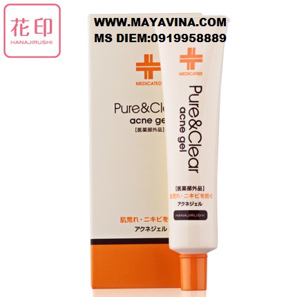 Gel Đặc Trị Mụn Pure   Clear Acne Gel Hanajirushi