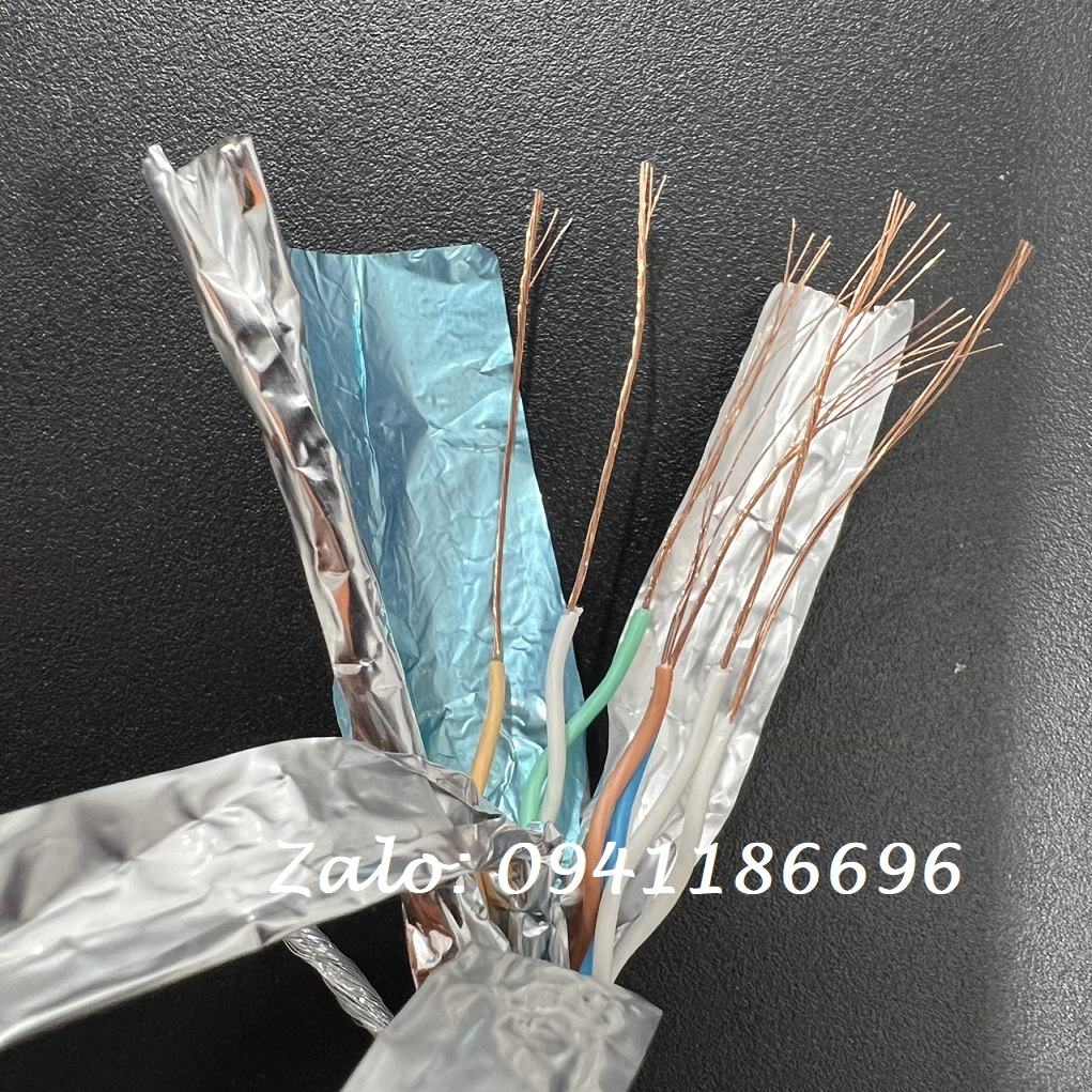 11 Dây điện thoại 2 đôi, cáp mạng thang máy Cat7/Cat8 SFTP sẵn kho