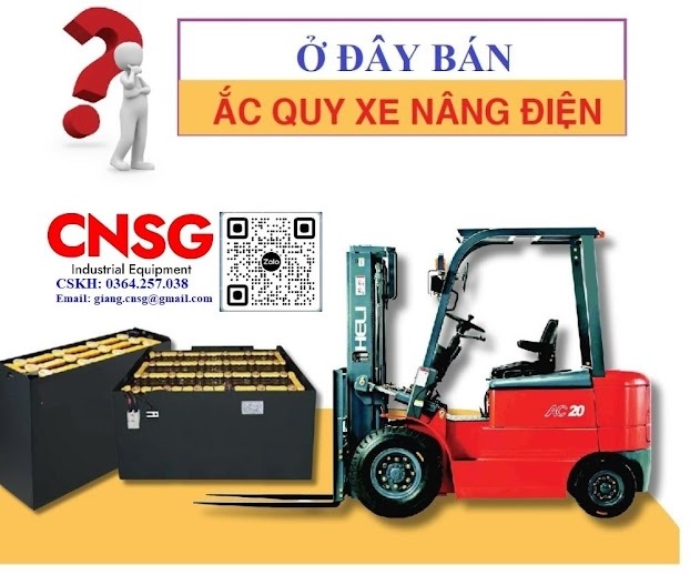 2 Ắc quy 12V. 24V, 48V, 72V cho xe nâng điện giá rẻ