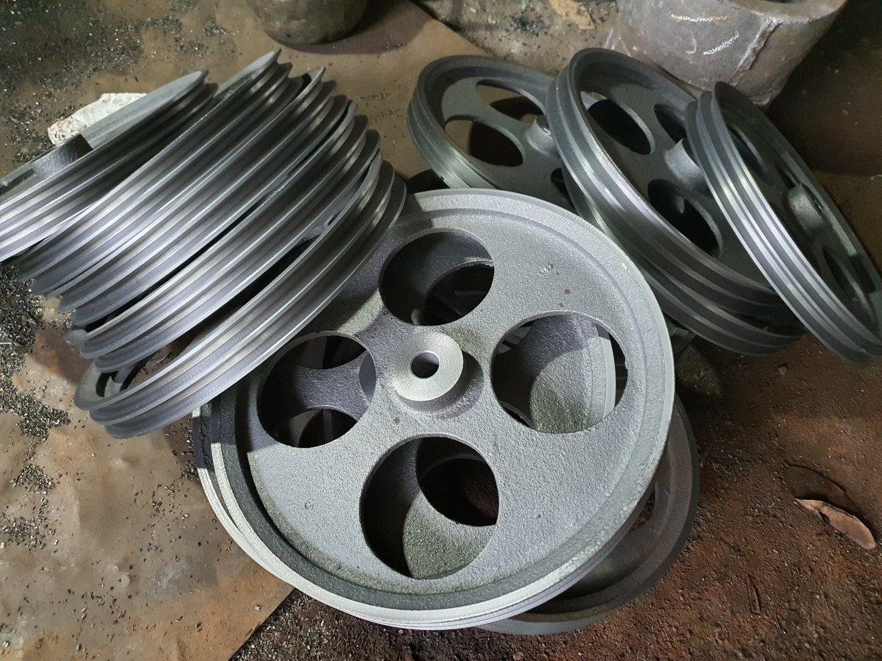 3 Puly Gang, Buli Gang, Gối Đỡ, Bánh Xe Gang Hà Nội