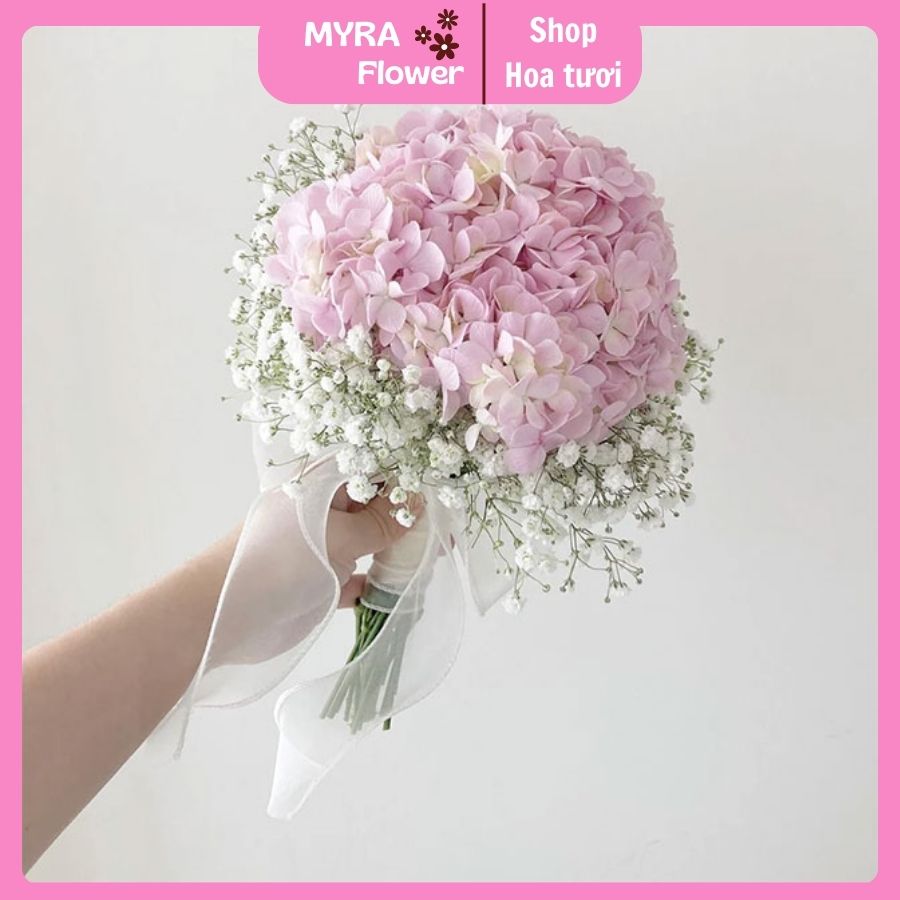 Bó hoa hoa cưới cẩm tú cầu cầm tay cô dâu - Myra Flower