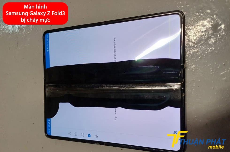 Các khắc phục nhanh lỗi màn hình Samsung Galaxy Z Fold3 bị chảy mực