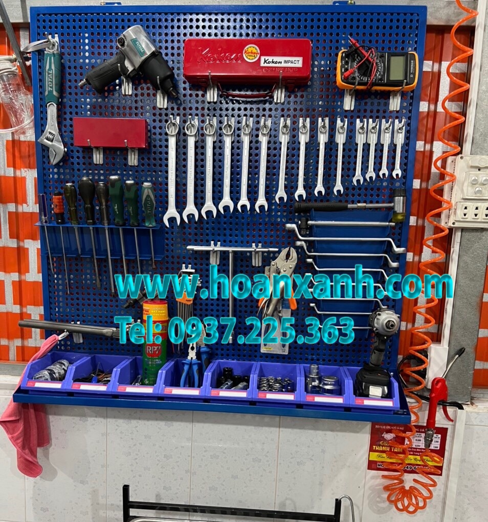 5 Bảng treo dụng cụ, tủ dụng cụ, kệ dụng cụ, bàn nguội cơ khí