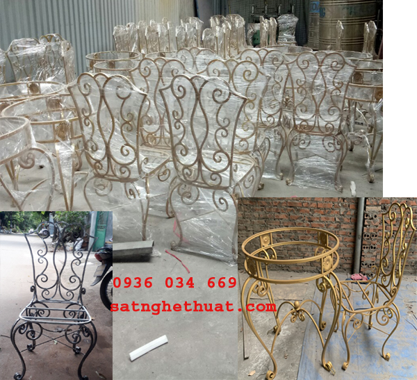 2 Bàn sắt, bàn sofa sắt, gia công bàn sắt