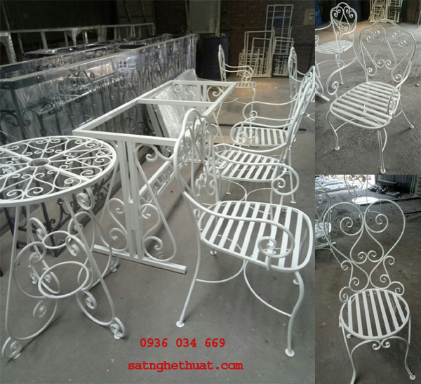4 Bàn sắt, bàn sofa sắt, gia công bàn sắt