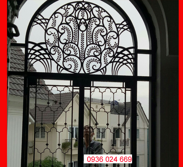 Cửa sổ sắt phong cách, cửa sổ sắt nghệ thuật Cửa sổ sắt phong cách, cửa sổ sắt nghệ thuật