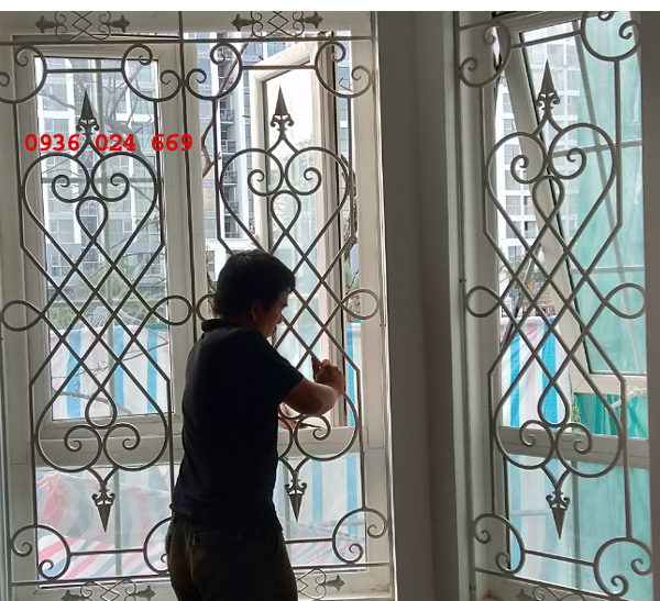 2 Cửa sổ sắt phong cách, cửa sổ sắt nghệ thuật 2 Cửa sổ sắt phong cách, cửa sổ sắt nghệ thuật