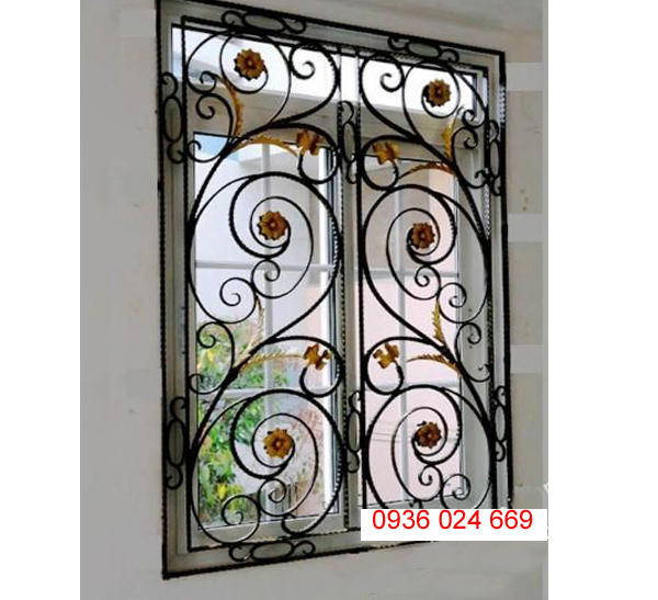4 Cửa sổ sắt phong cách, cửa sổ sắt nghệ thuật 4 Cửa sổ sắt phong cách, cửa sổ sắt nghệ thuật