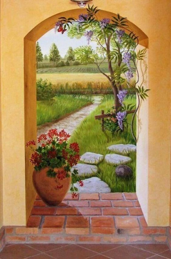 1 Vẽ tranh tường giá rẻ 3d Hà Nội