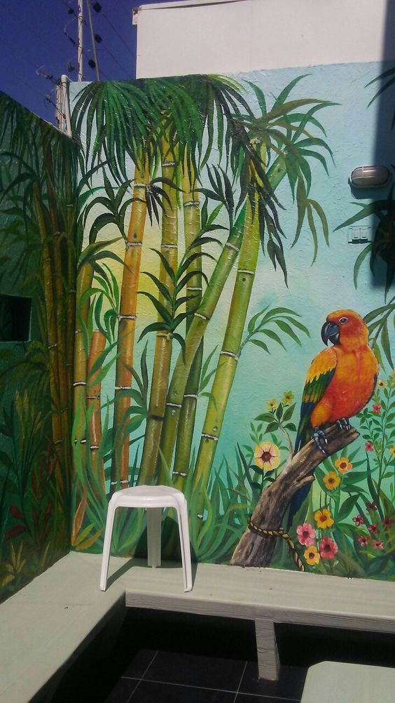 2 Vẽ tranh tường giá rẻ 3d Hà Nội