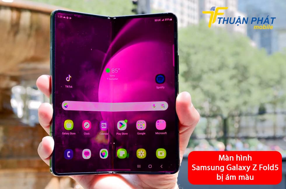 Cách khắc phục màn hình Samsung Galaxy Z Fold5 bị ám màu