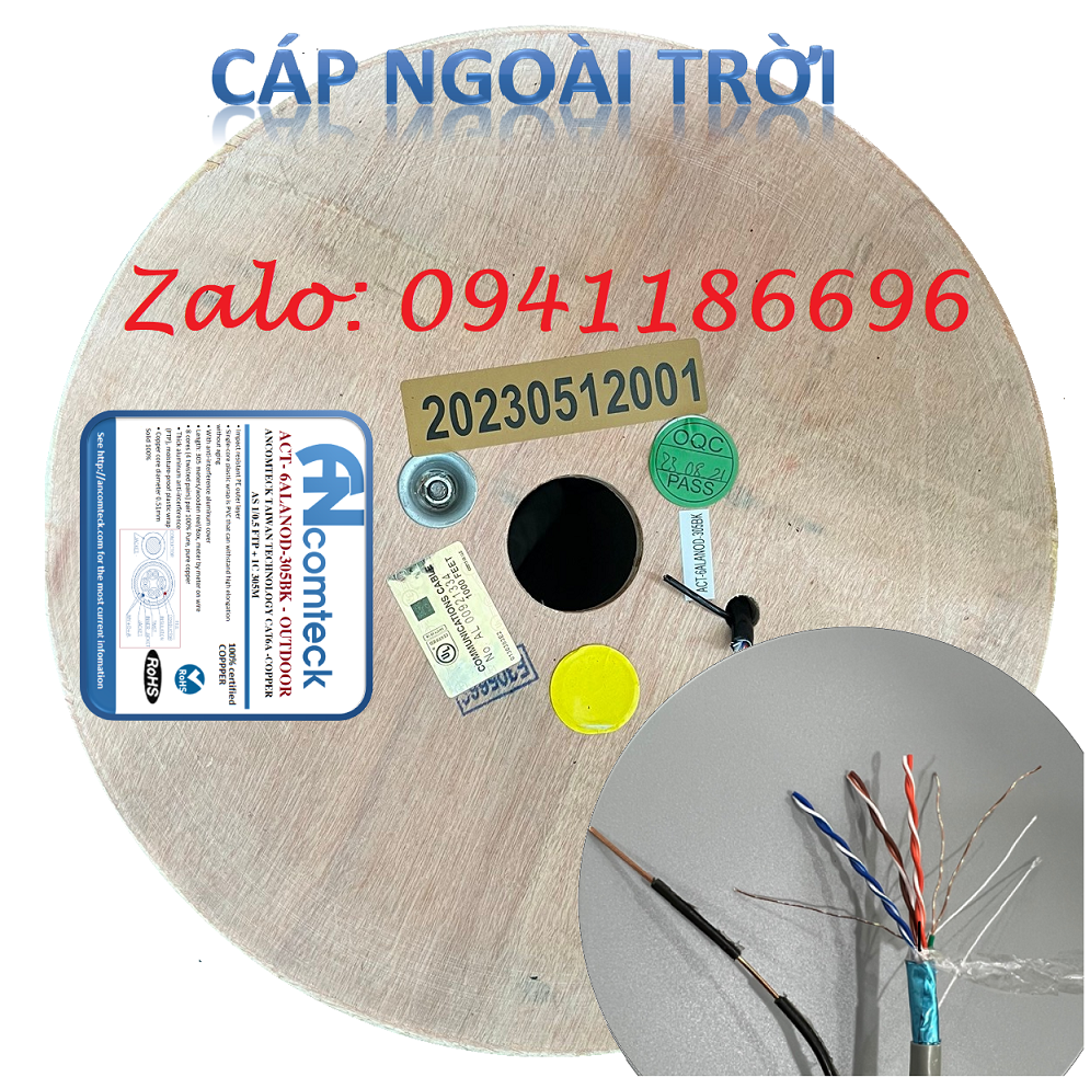5 Hạt công nghiệp CAT6A không dùng TOOL Ancomteck chuẩn công nghiệp, mã hiệu ACT-S6A-UK