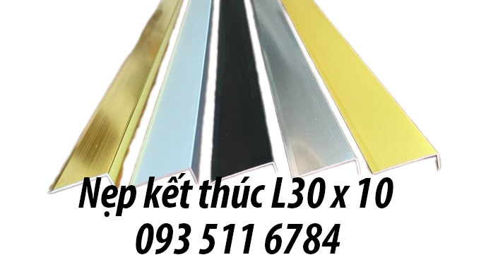 Nẹp T20 nhôm chân ngắn Nẹp L30 nhôm kết thúc Nẹp góc V Inox